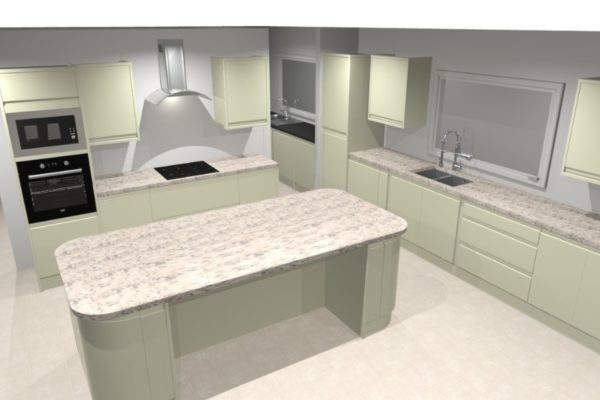 Kitchen No 2 in Apple Green